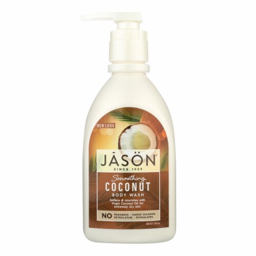 Jason Natural Products Body Wash - Smoothing Coconut - 30 oz Perspective: front