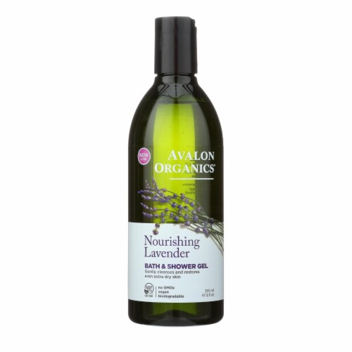 Avalon Organics Bath and Shower Gel Lavender - 12 fl oz Perspective: front
