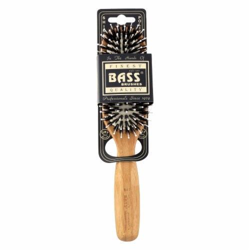 Bass Brushes Bamboo Wood Hair Brush  - 1 Each Perspective: front