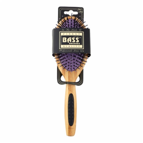 Bass Brushes - Nylon Bristle Brush - Large Oval - 1 Count Perspective: front