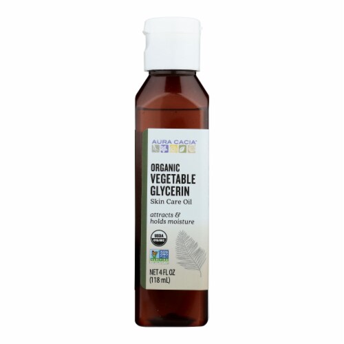 Aura Cacia - Skin Care Oil - Organic Vegetable Glycerin Oil - 4 fl oz Perspective: front