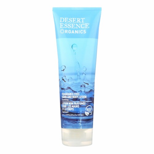 Desert Essence - Pure Hand and Body Lotion Unscented - 8 fl oz Perspective: front
