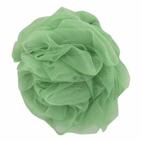 Earth Therapeutics Hydro Body Sponge with Hand Strap Light Green - 1 Sponge Perspective: front
