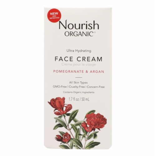 Nourish Facial Cream - Organic - Ultra-Hydrating - Argan and Pomegranate - 1.7 oz - 1 each Perspective: front