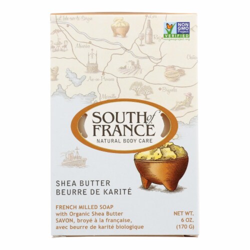 South Of France Bar Soap - Shea Butter - 6 oz - 1 each Perspective: front