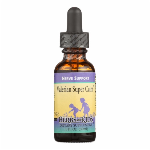 Herbs For Kids Valerian Super Calm - 1 fl oz Perspective: front