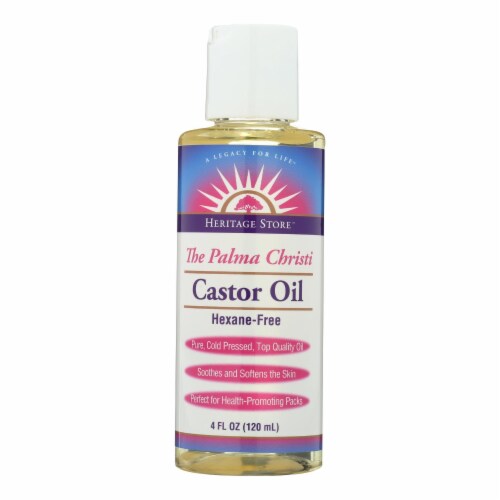 Heritage Products Castor Oil Hexane Free 4 fl oz Case of 1 4 FZ