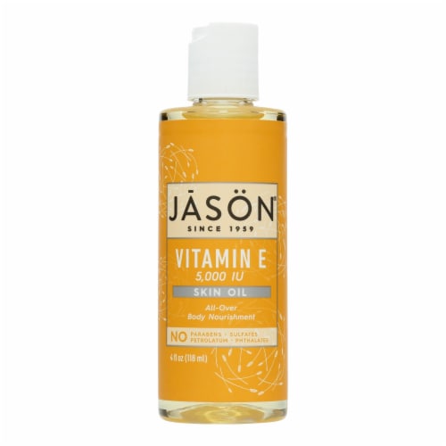 Jason Vitamin E Pure Natural Skin Oil - 5000 IU - 4 fl oz Perspective: front