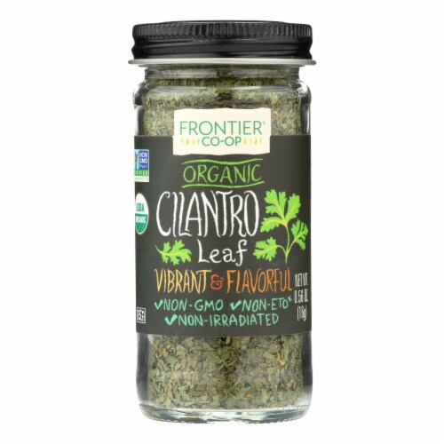 Frontier Herb Cilantro Leaf - Organic - Cut and Sifted - 0.56 oz - Pack of 3 Perspective: front