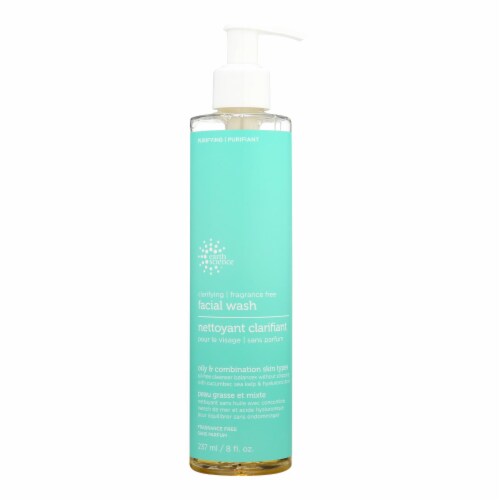 Earth Science Clarifying Facial Wash Fragrance Free - 8 fl oz Perspective: front