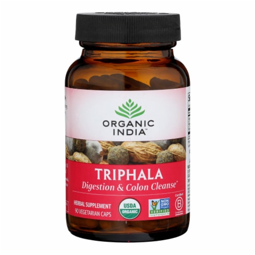 Organic India Triphala - Organic - 90 VCAP Perspective: front