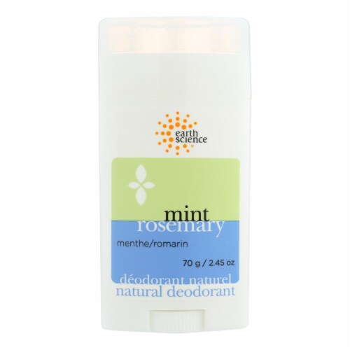 Earth Science Deodorant Natural Mint Rosemary - 2.5 oz - Pack of 3 Perspective: front