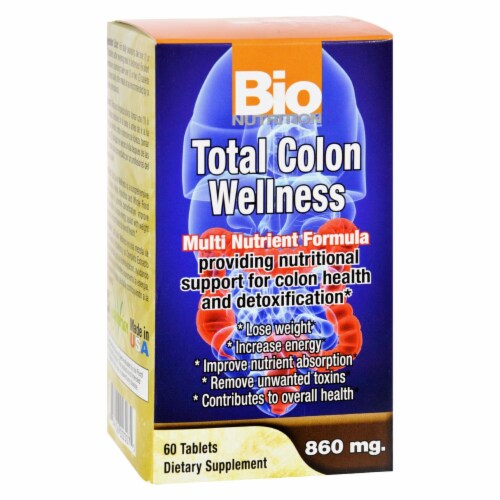 Bio Nutrition - Total Colon Wellness - 60 Tablets Perspective: front