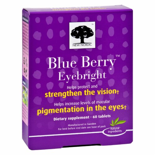 New Nordic Blue Berry Eyebright - 60 Tablets Perspective: front