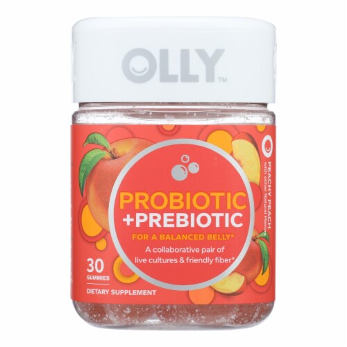 Olly - Pro/prebiotics Peach - 1 Each - 30 CT Perspective: front