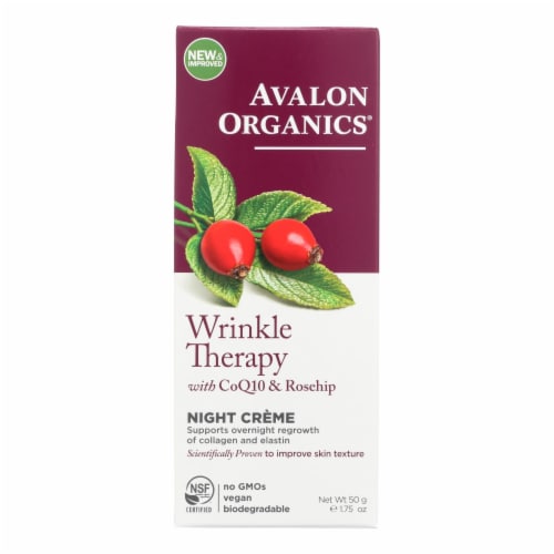 Avalon Organics CoQ10 Wrinkle Defense Night Creme - 1.75 fl oz Perspective: front