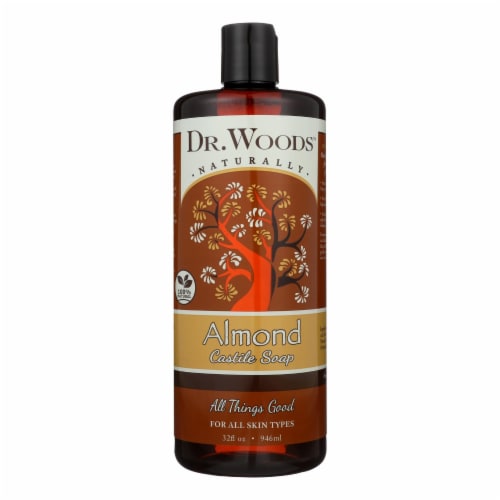Dr. Woods Pure Castile Soap Almond - 32 fl oz Perspective: front