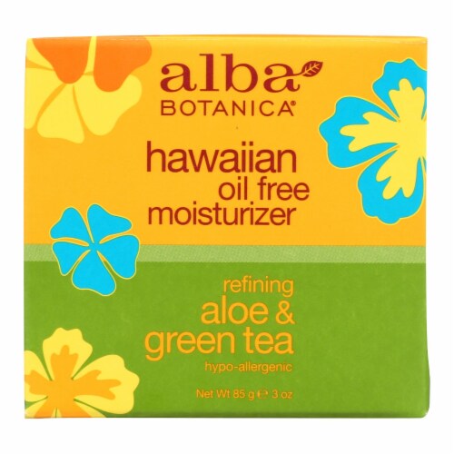 Alba Botanica - Hawaiian Aloe and Green Tea Moisturizer Oil-Free - 3 oz Perspective: front