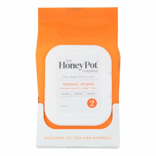 The Honey Pot - Normal Wipes - 30 CT Perspective: front