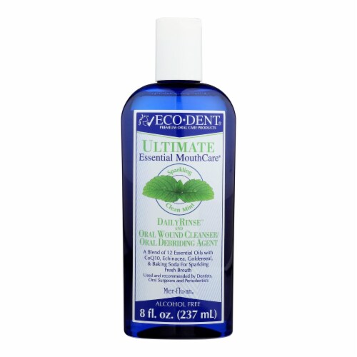 Eco-Dent Dailyrinse Mouthrinse - Mint - 8 oz Perspective: front
