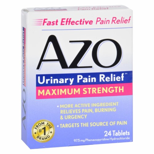 Azo Urinary Pain Relief - 24 Tablets Perspective: front