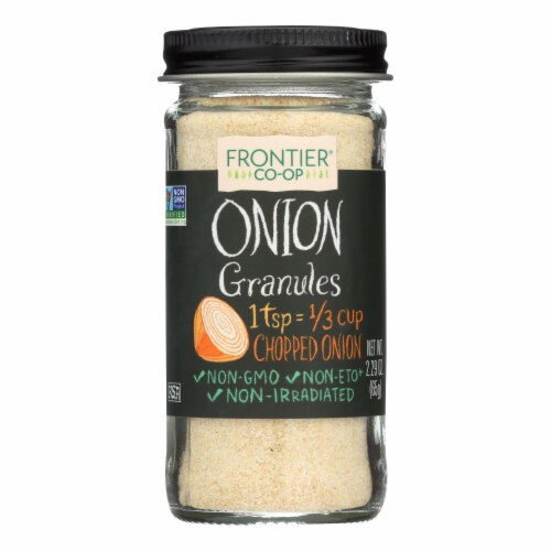 Frontier Herb Onion - Granules - White - 2.29 oz - Pack of 3 Perspective: front