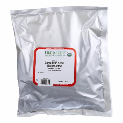 Frontier Herb Cardamom Seed Organic Powder No Pods - Single Bulk Item - 1LB Perspective: front
