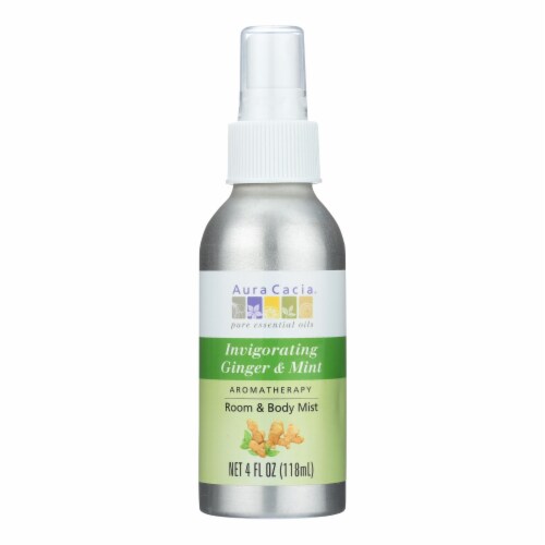 Aura Cacia - Aromatherapy Mist Ginger Mint - 4 fl oz - Pack of 3 Perspective: front