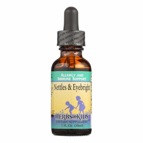 Herbs For Kids Nettles and Eyebright - 1 fl oz Perspective: front