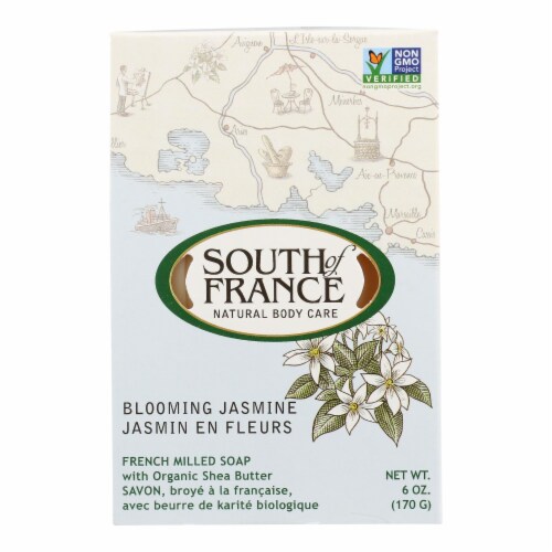 South Of France Bar Soap - Blooming Jasmine - 6 oz - 1 each Perspective: front