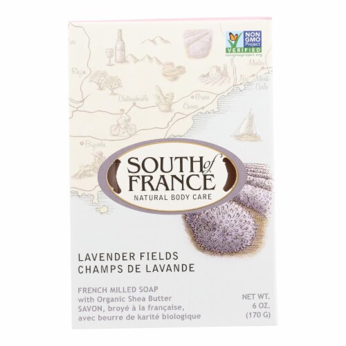 South Of France Bar Soap - Lavender Fields - 6 oz - 1 each Perspective: front