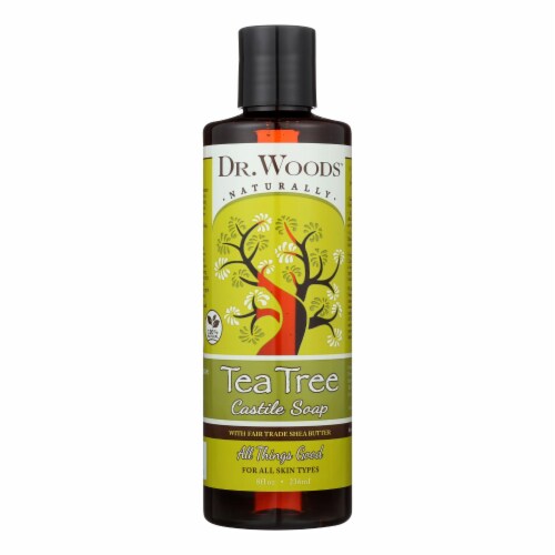 Dr. Woods Shea Vision Pure Castile Soap Tea Tree - 8 fl oz Perspective: front
