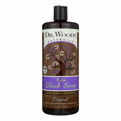 Dr. Woods Shea Vision Pure Black Soap with Organic Shea Butter - 32 fl oz Perspective: front