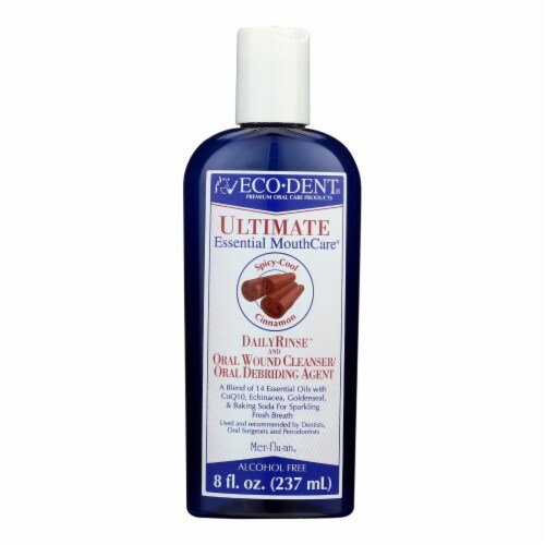 Eco-Dent Dailyrinse Mouthrinse - Cinnamon - 8 oz Perspective: front