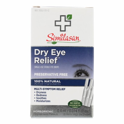 Similasan Dry Eye Relief 20 Sterile SingleUse Droppers, Case of 1