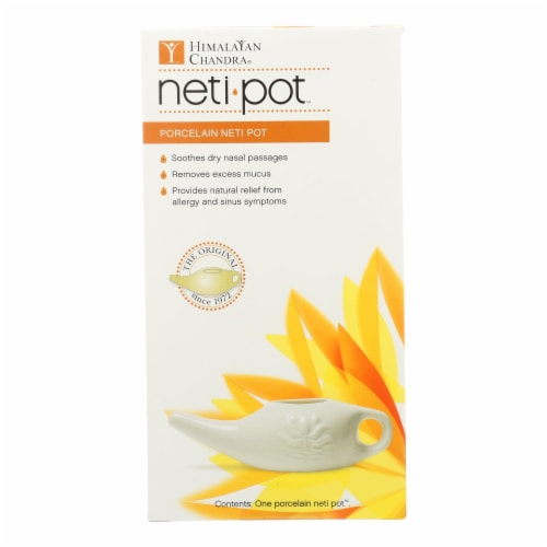 Himalayan Institute Neti Wash Ceramic Neti Pot - 1 Pot Perspective: front