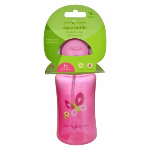 Green Sprouts Aqua Bottle - Pink - 1 ct - Pack of 3 Perspective: front