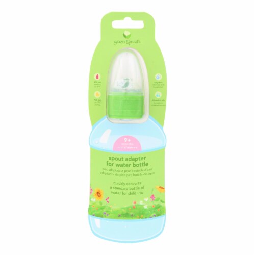 Green Sprouts Water Bottle Cap Adapter - Toddler - 6 to 24 Months - Pack of 3 Perspective: front