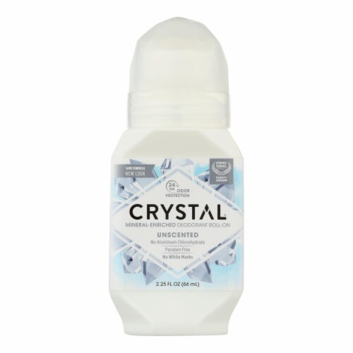 Crystal Body Deodorant Roll-On - 2.25 fl oz - Pack of 3 Perspective: front