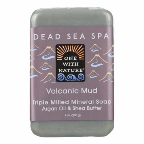 One With Nature - Bar Soap Volcanic Mud - 1 Each 1-7 OZ - Pack of 3 Perspective: front