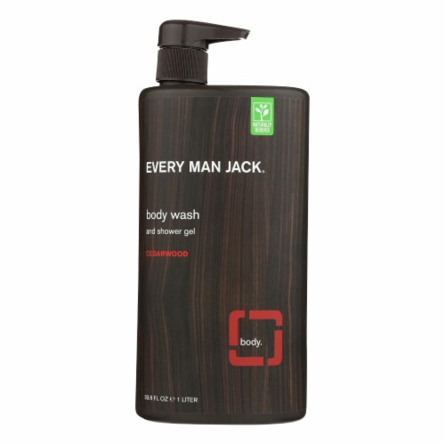 Every Man Jack Body Wash Cedarwood Body Wash - Case of 33.8 - 33.8 fl oz. Perspective: front