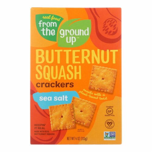 From The Ground Up - Cracker Sea Salt Bttrnt Sqsh - Case of 6 - 4 OZ Perspective: front