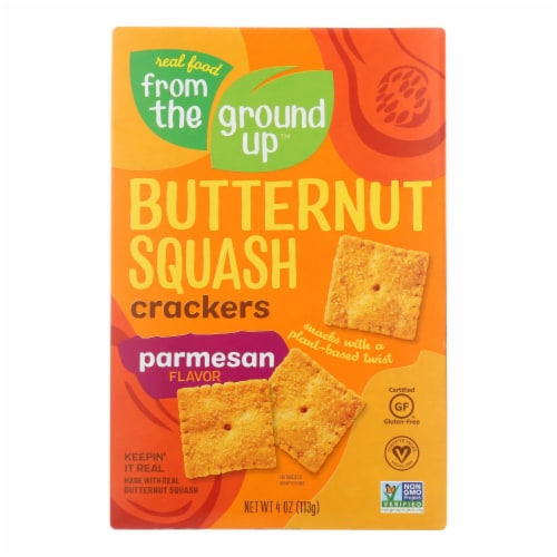 From The Ground Up - Cracker Parmsn Bttrnt Sqsh - Case of 6 - 4 OZ Perspective: front