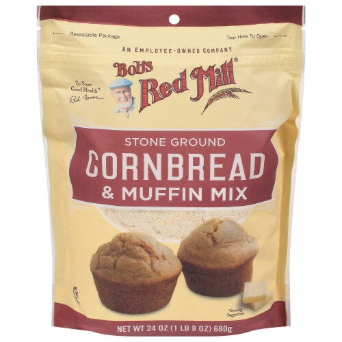 Bob's Red Mill Cornmeal Muffin Mix 24 oz Perspective: front