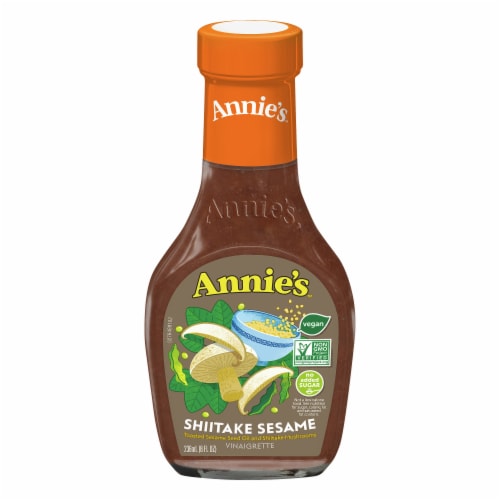 Annie's Homegrown Shiitake and Sesame Vinaigrette Dressing 8 oz Perspective: front