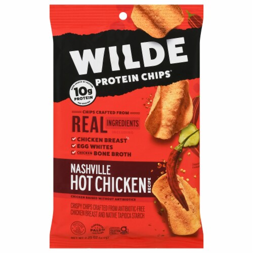 Wilde Protein Chips Nashville Hot Chicken 2.25 oz, Case of 12 2.25 OZ each Kroger