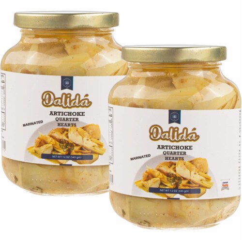 Dalida Marinated Artichoke Quarter Hearts (Pack of 2), 12oz x 2, 2