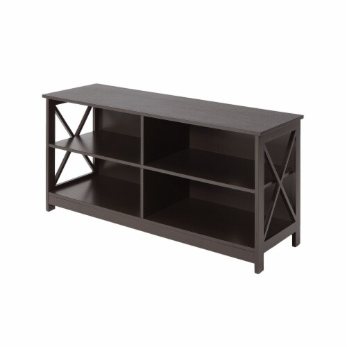 Ergode Oxford TV Stand with Shelves Perspective: front