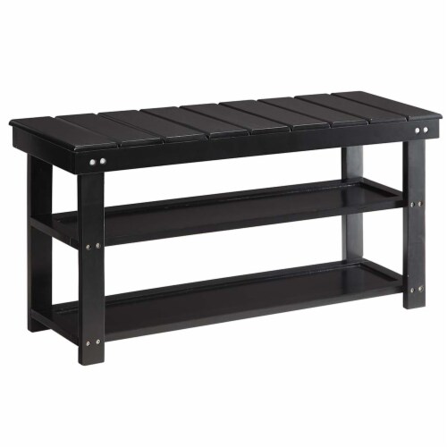 Ergode Oxford Utility Mudroom Bench with Shelves Perspective: front