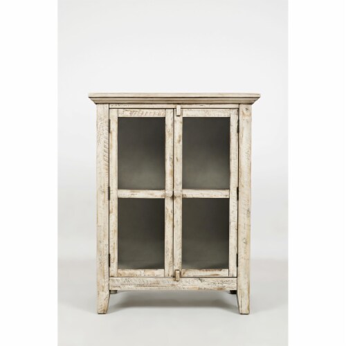 Jofran Rustic Shores, Accent Cabinet, 32 W X 15 D X 42 H, Vintage Grey Finish (Set Of 2) Perspective: front
